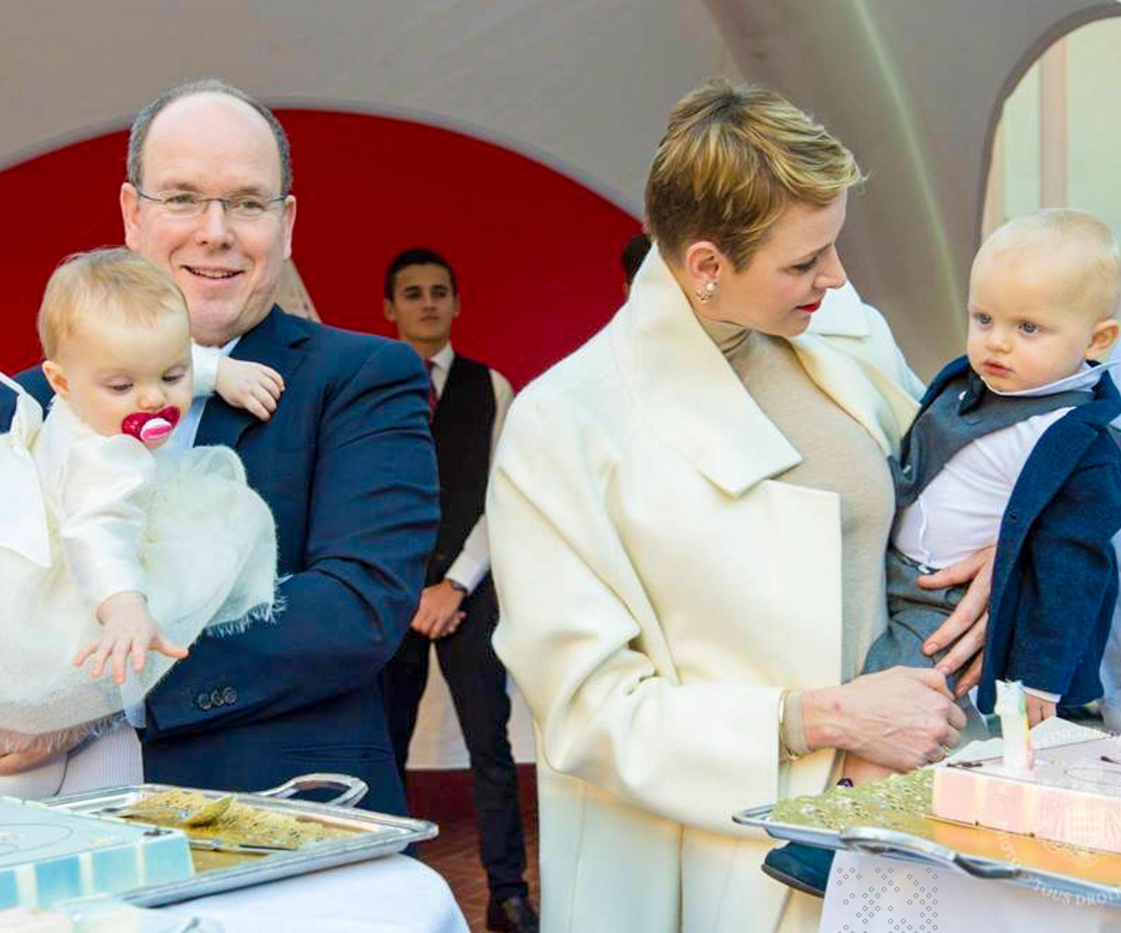 Prince Albert, Princess Charlene, Prince Jacques and Princess Gabriella