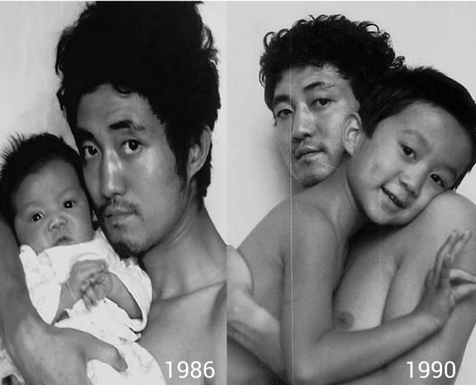 Father Takes Same Photo With His Son For 27 Years