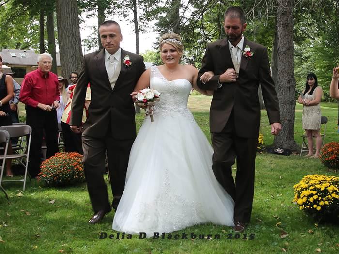 StepDad and Dad Walks Daughter Down Aisle