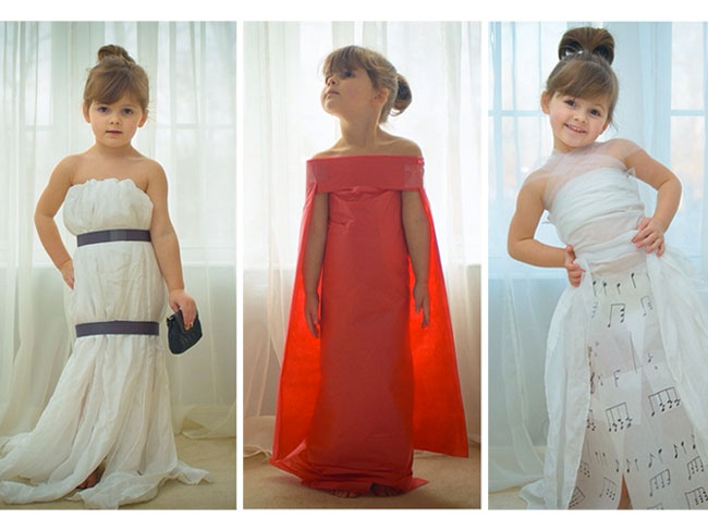 Meet the fashion-obsessed preschooler who crafts designer gowns out of paper