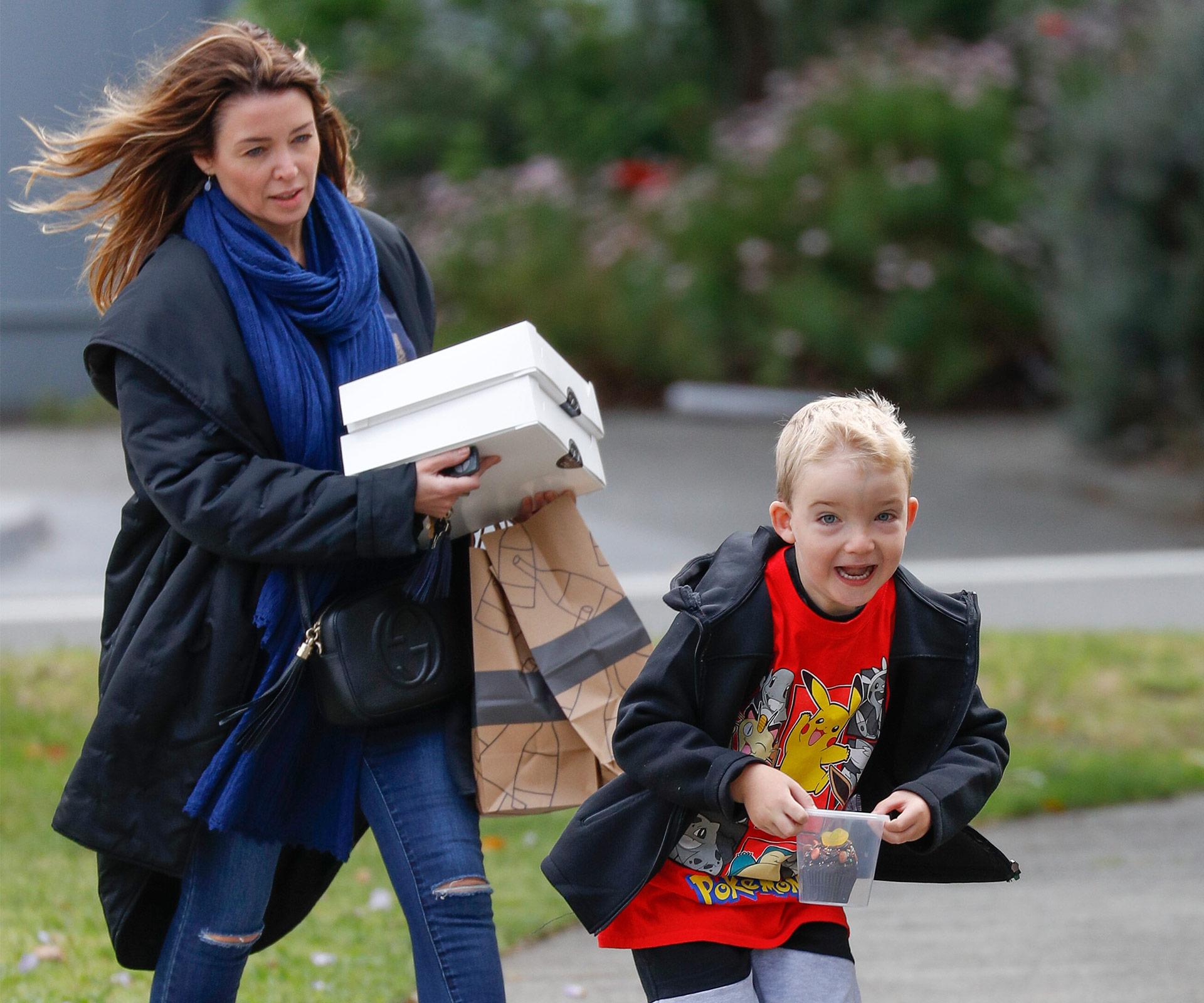 Dannii Minogue and son Ethan's day out