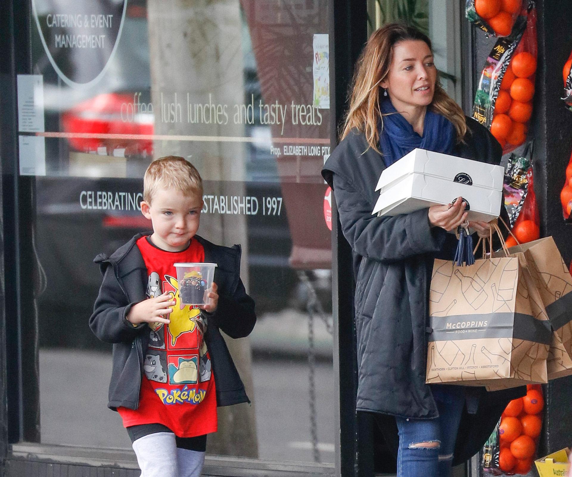 Dannii Minogue and son Ethan's day out