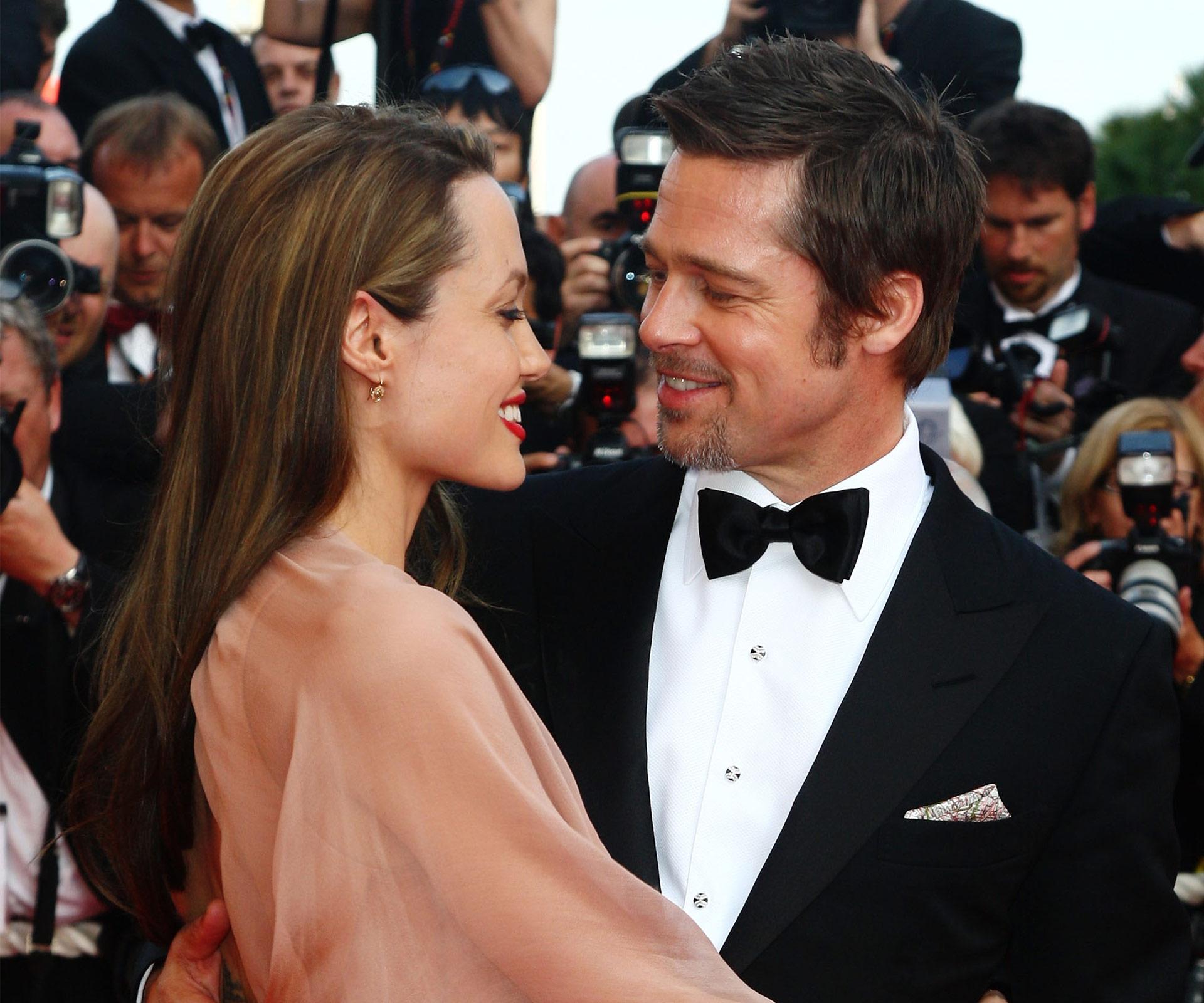 Brad Pitt and Angelina Jolie 