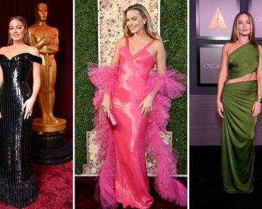 From Barbie pink to classic black: All of Margot Robbie’s best red carpet looks over the years