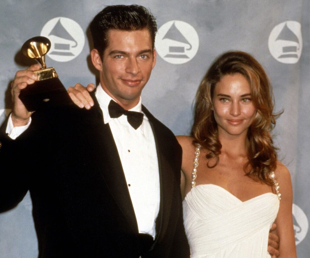 Harry Connick Jr and wife Jill Goodacre in the 1990s.