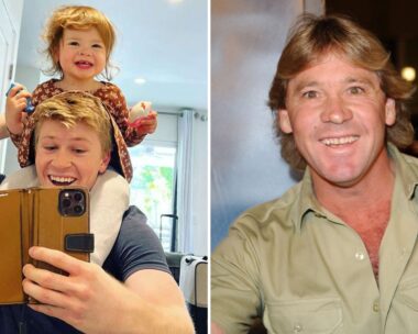 Steve and Robert’s resemblance confuses even the youngest Irwin, Grace