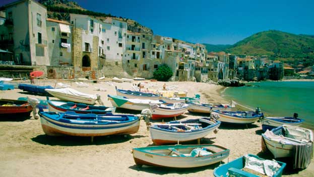 One of Sicily's hillside towns.