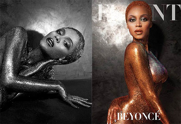 Beyonce Knowles nude magazine cover
