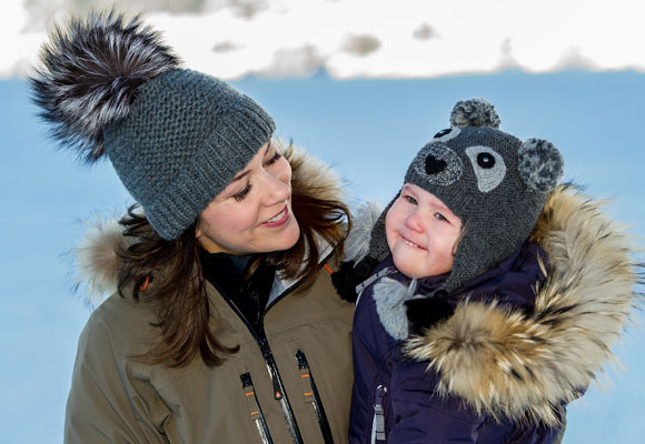 Swiss miss: Princess Mary and kids hit the snow