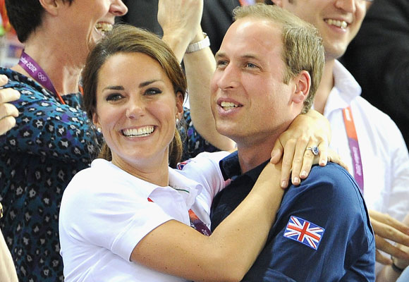 William can’t keep his hands (or eyes) off Kate
