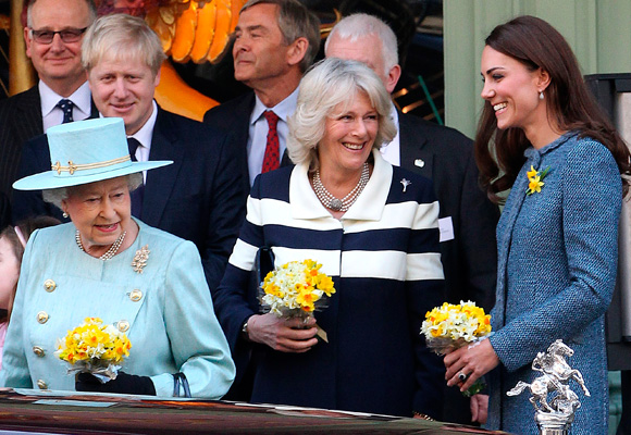 Girl’s day out: Kate bonds with Queen and Camilla