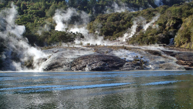 Geothermal activity in Rotorua