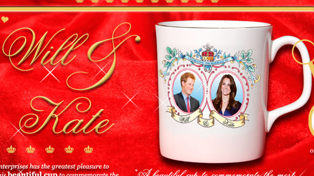 Mug featuring Prince HARRY and Kate Middleton launched