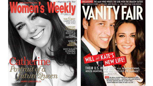 Prince William and Catherine magazine covers