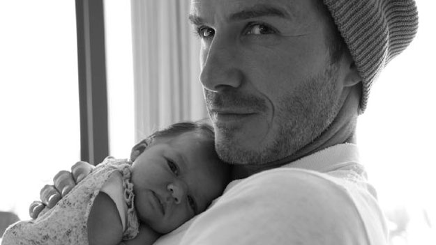 Beckhams share intimate new baby photo