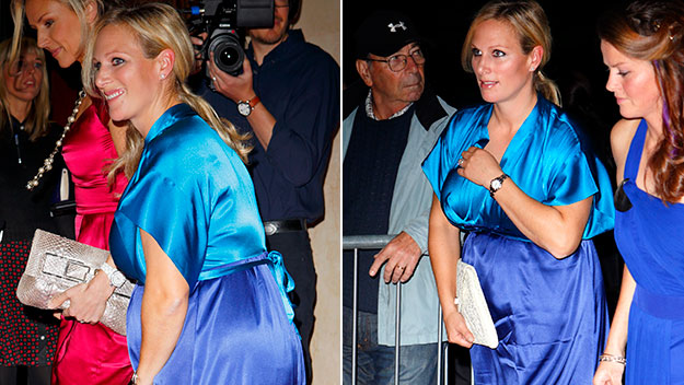 Zara Phillips steps out with blossoming baby bump