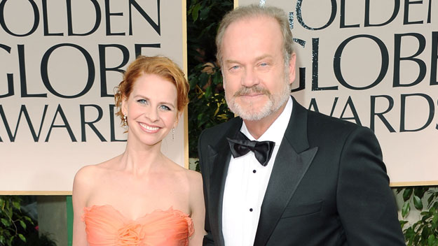 Kelsey Grammer and Kayte Walsh at the Golden Globes.
