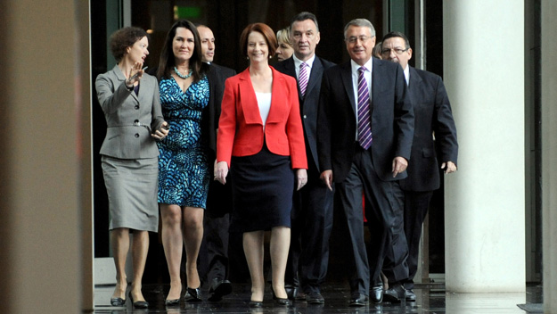 Julia Gillard defeats Kevin Rudd