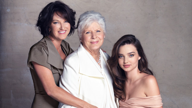 Three model mums: Miranda Kerr, her mother and grandmother
