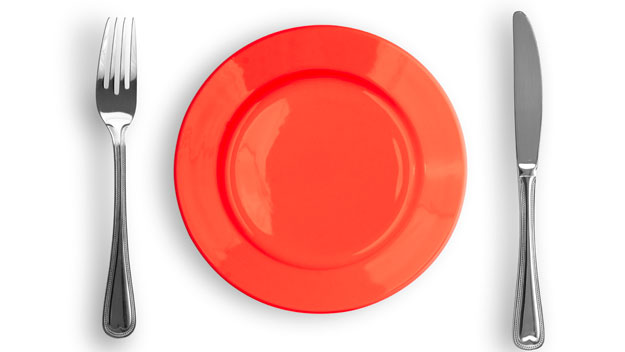 Want to eat less? Invest in red crockery