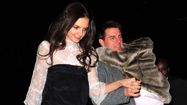 Tom Cruise, Katie Holmes and Suri Cruise in New York