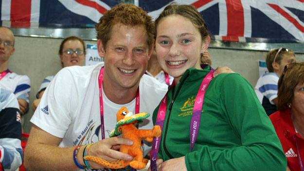 Harry meets our Paralympic Princess Maddison