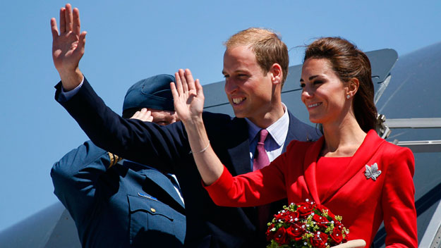 Kate and William on their first royal tour