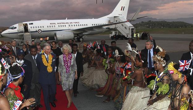 Charles and Camilla begin tour in PNG