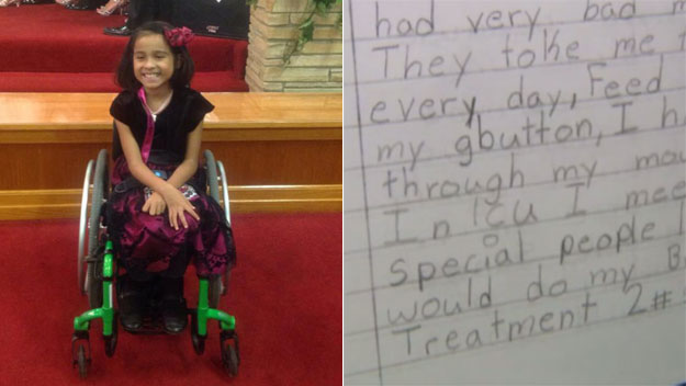 Paraplegic girl's letter to drunk driver brings tears