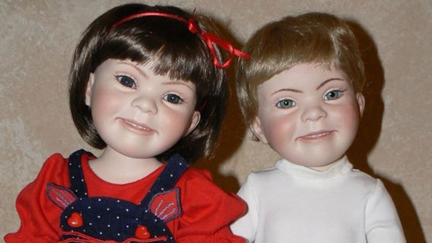 Mum creates 'dolls with Down syndrome' for her daughter