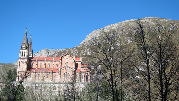 The cathedral at Covadonga.