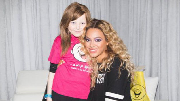 Beyonce Knowles with Chelsea James.