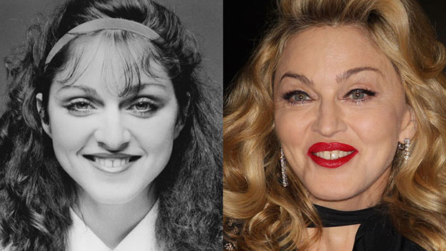 The changing face of Madonna