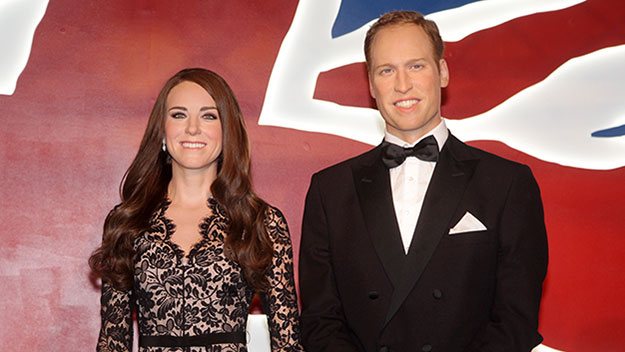 William and Kate waxworks touch down in Sydney