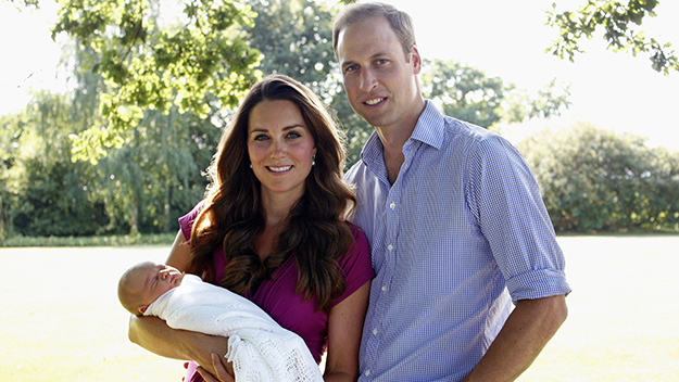 Prince William, Kate Middleton, and Prince George