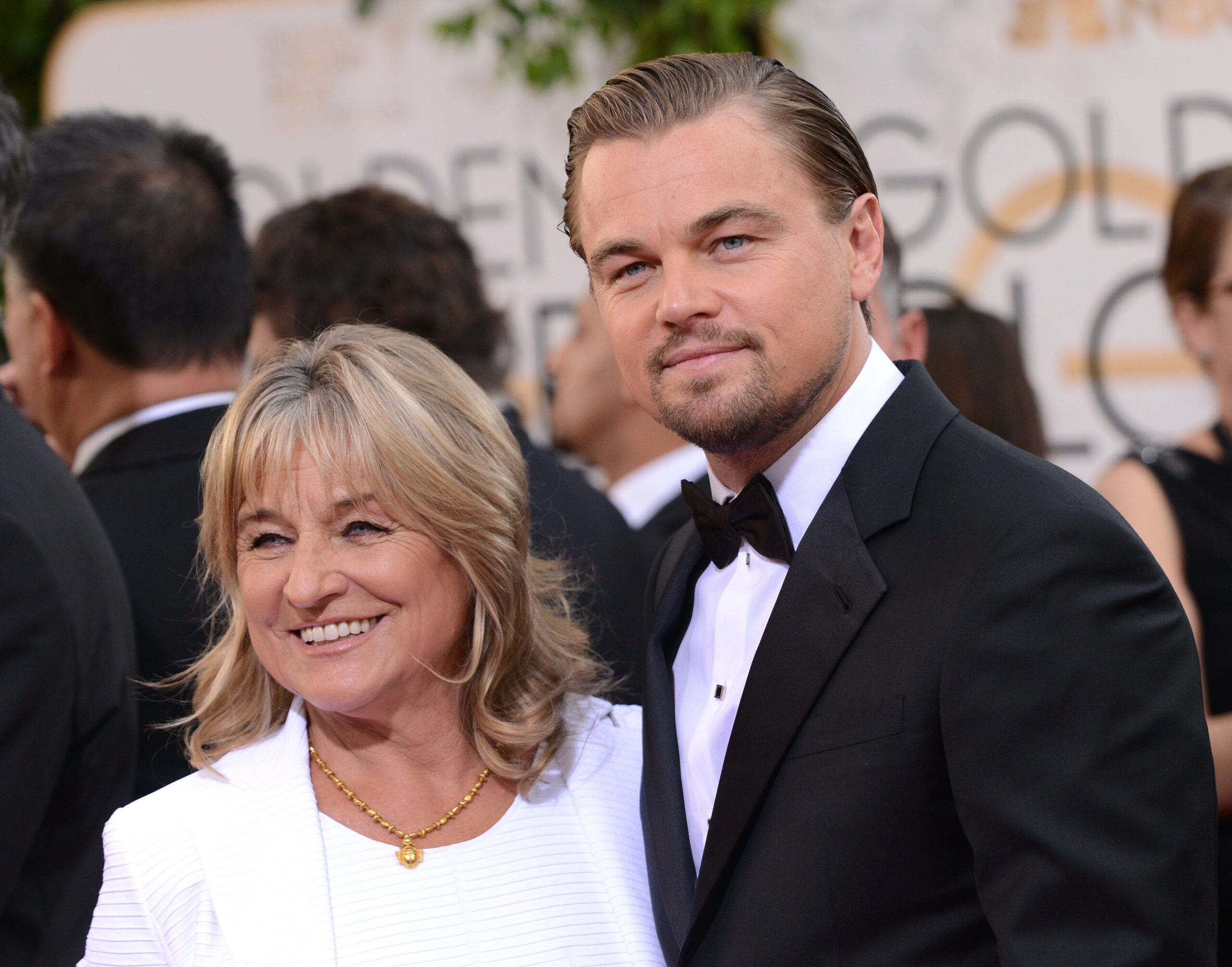 Leonardo DiCaprio and his mother