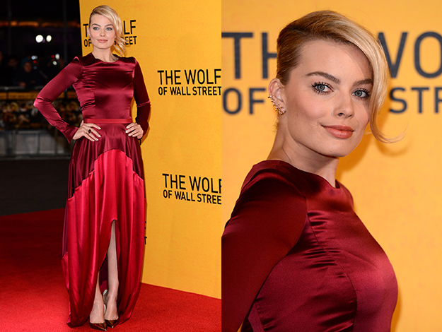 Margot Robbie Wolf of Wall Street premiere