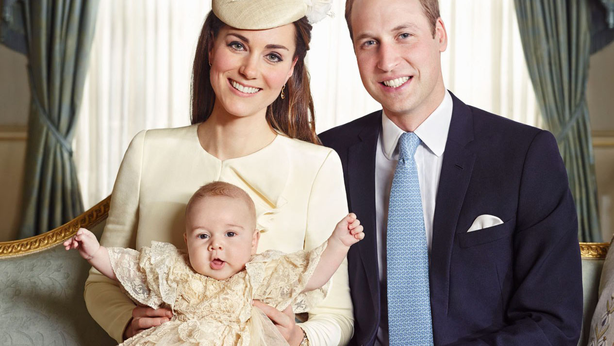 Prince George, Kate Middleton and Prince Williams