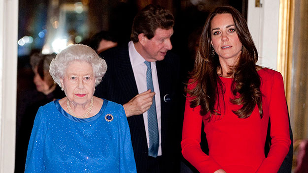 The Queen and the Duchess of Cambridge.