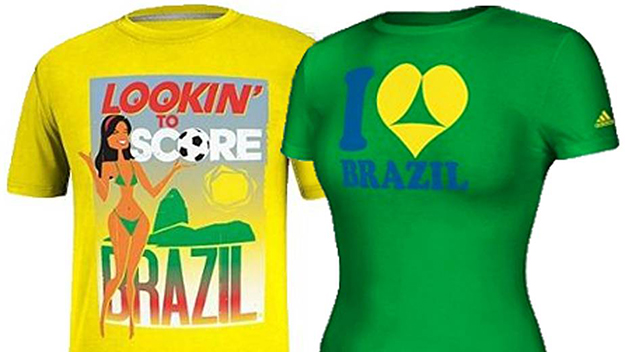Withdrawn Adidas World Cup t-shirts