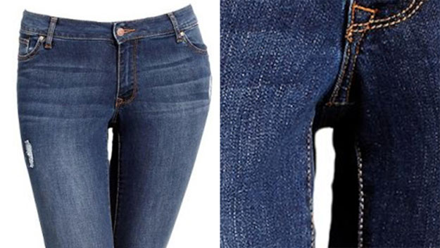 ‘Thigh gap’ Photoshopped onto plus-sized jeans