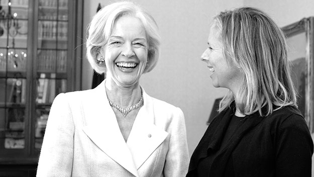 Dame Quentin Bryce with The Weekly's editor-in-chief Helen McCabe.