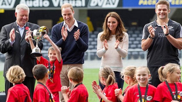 Prince William, Kate Middleton, rugby match, team Clutha