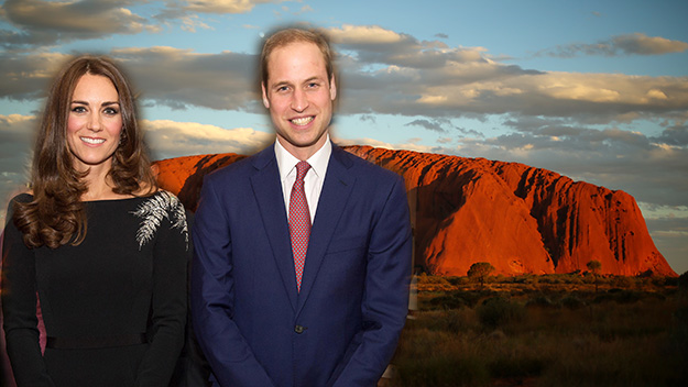 Prince William and Kate Middleton Uluru