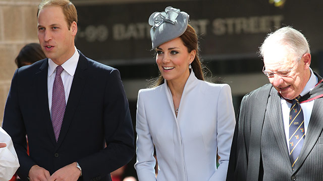 Prince William and Kate Middleton at Easter Sunday service