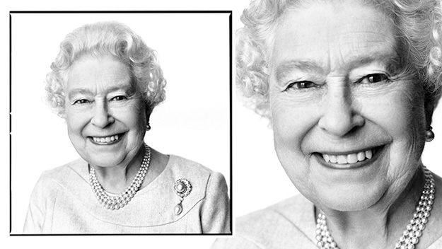 Portrait of The Queen by David Bailey for her 88th birthday