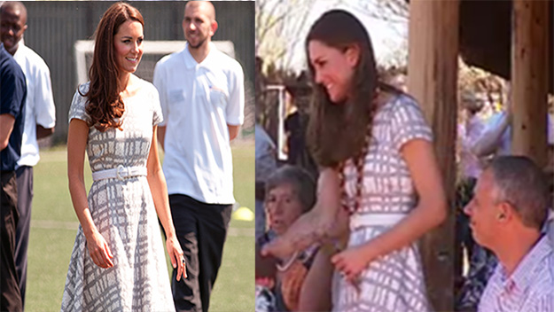 Kate Middleton in recycled dress Uluru 