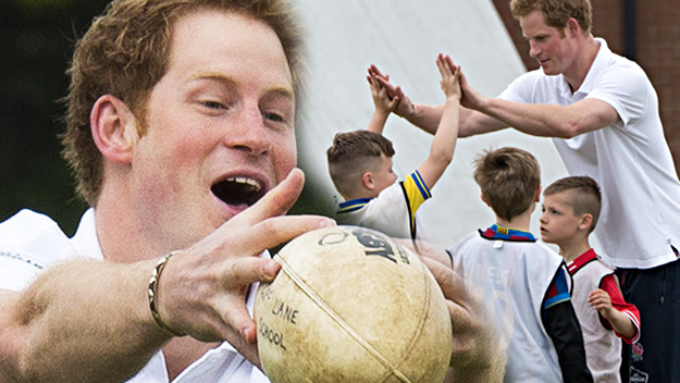 Prince Harry rugby