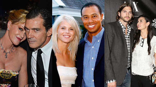 Melanie Griffiths and Antonio Banderas, Elin and Tiger, Demi Moore and Ashton Kutcher