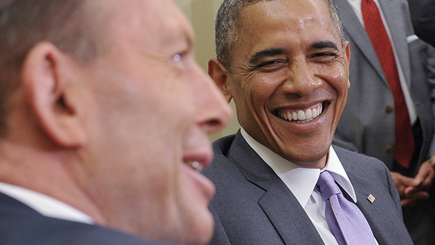 Obama tells Abbott, “You work too hard”